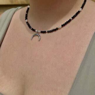 Collier Moon argent