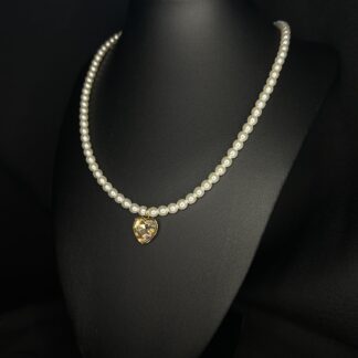 Collier Coeur nacré