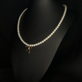 Collier Noeud Nacré